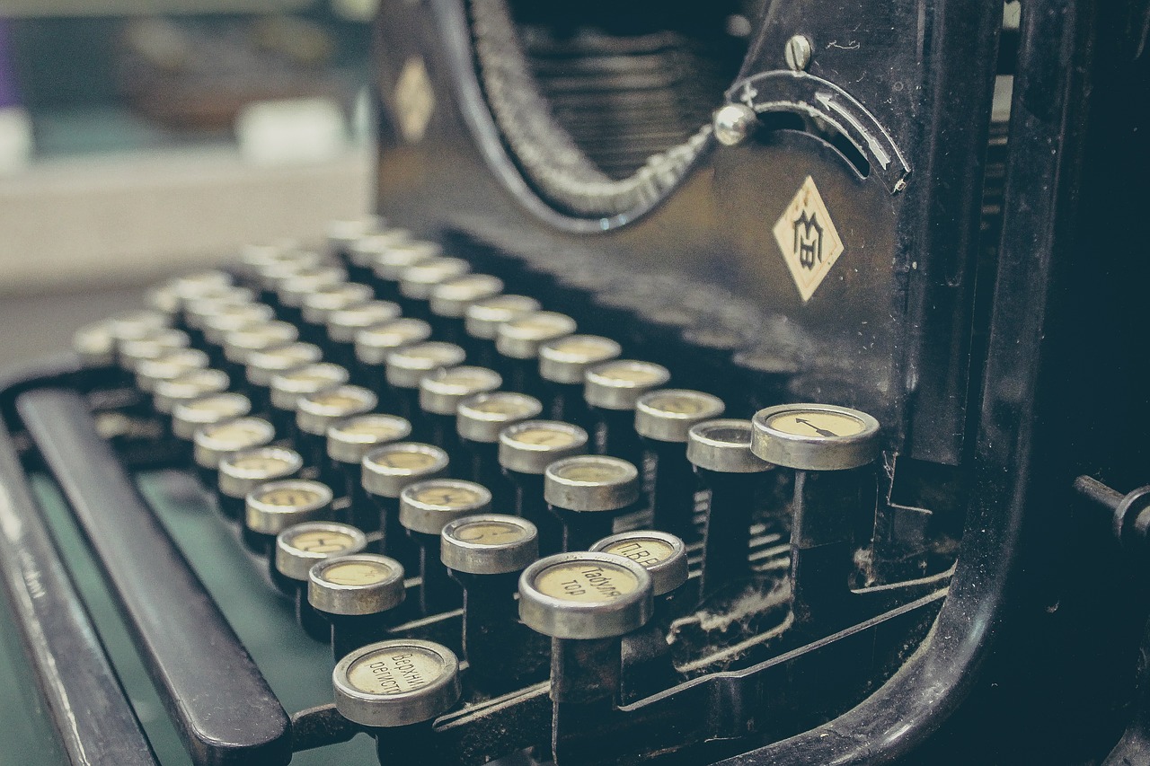 old mechanical typewriter